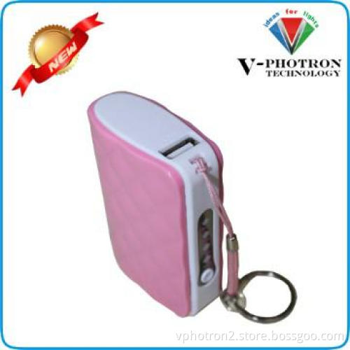 5600mah USB mobile power charger battery with pink and white